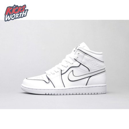 Air Jordan 1 Mid Iridescent Reflective White