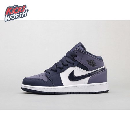 Air Jordan 1 Mid Obsidian Sanded Purple