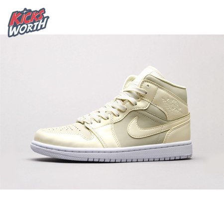 Air Jordan 1 MidGoose Feather Yellow