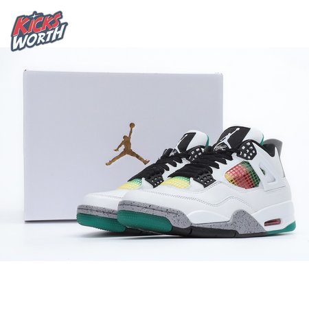 Nike Air Jordan 4 Retro Lucid Green Rasta