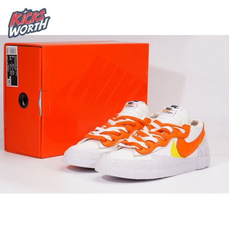 NK x Sacai Blazer Low "White Magma Orange"