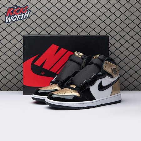 Jordan 1 Retro High NRG Patent Gold Toe