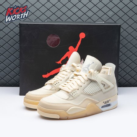 Air Jordan 4 RERO x Off-White AJ4 OW Sail