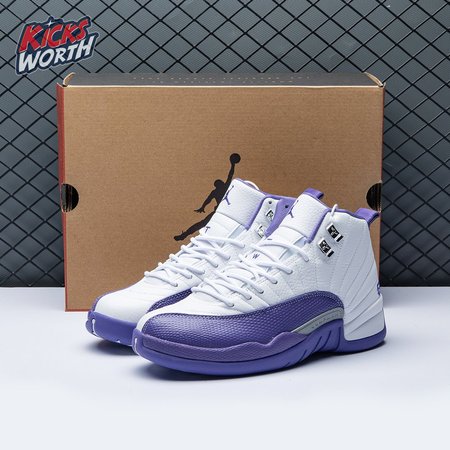 Air Jordan 12 White Purple