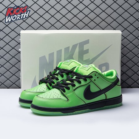 The Powerpuff Girls x Nike SB Dunk Low Buttercup FZ8319-300