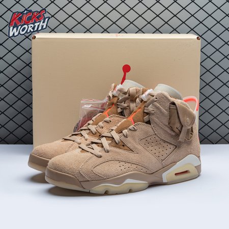 Travis Scott x Air Jordan 6 Retro 'British Khaki'