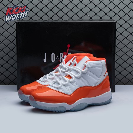 Air Jordan 11 Retro High 72-10 White Orange