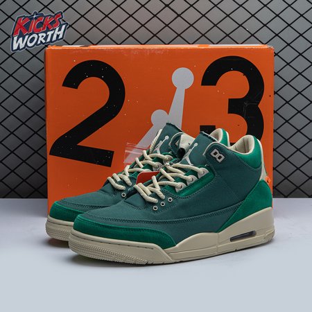 Nina Chanel Abney x Air Jordan 3 Retro Bicoastal Black Malachite Fossil FZ7974-300