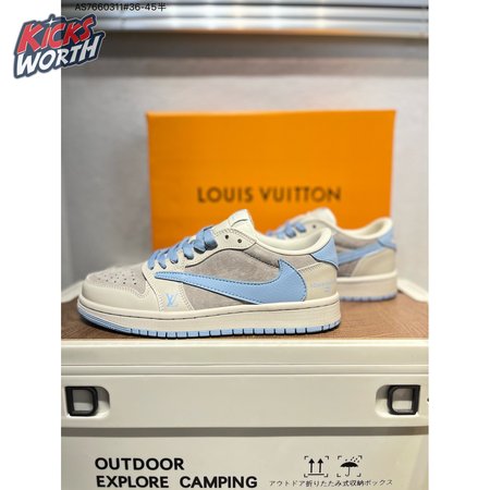 VL x Travis Scott x Air 1 Low OG "Der Azur Brown Monogram"1 AS7660311