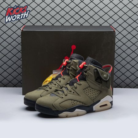 Travis Scott x Air Jordan 6 Retro 'Olive' CN1084 200