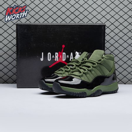 Air Jordan 11 Retro Army Green Black CT8012 300