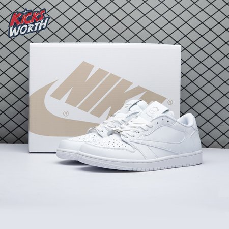 Travis Scott x Air Jordan 1 Low Triple White DM7866 292